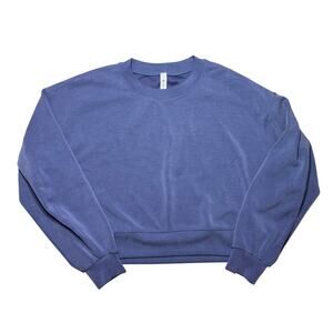 Lululemon Perfectly Oversized Cropped Crew Softstreme Water Drop Size 8